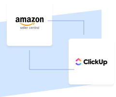 Amazon seller central and ClickUp integration 